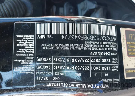 2011 Mercedes-Benz Glk 350 from USA, damaged, VIN WDCGG5GB9BF643794